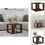 Vidaxl - table basse ch�ne fum� 40x40x30 cm bois d'ing�nierie - table basse - meuble salon - table d'appoint ...
