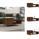 Table basse chne marron 100x50x45 cm bois d'ingnierie - table basse design - meuble salon - table d'appoint ...