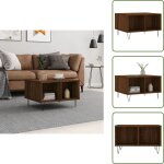 Vidaxl - table basse ch�ne marron 60x50x36, 5 cm bois d'ing�nierie - table basse - meuble salon - table ...