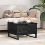 Vidaxl table basse ch�ne noir 55 x 55 x 36, 5 cm bois d'ing�nierie