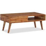 Vidaxl - table basse avec dyspart et tiroir sculpt� de style r�tro