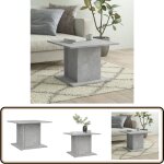 Vidaxl - table basse gris b�ton 55, 5x55, 5x40 cm bois d'ing�nierie - table basse - meuble salon - table ...
