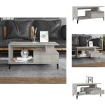 Vidaxl - table basse gris b�ton 90x49x45 cm bois d'ing�nierie - table basse - meuble salon - table d'appoint ...