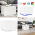 Vidaxl - table basse avec lumières led blanc 50x50x40 cm - table basse design - table basse led - table ... Vidaxl - table basse avec lumières led blanc 50x50x40 cm - table basse design - table basse led - table ...