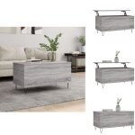 Vidaxl - table basse sonoma gris 90x44, 5x45 cm bois d'ingnierie - table basse - meuble salon - table ...