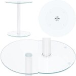 Vidaxl - table basse transparent 40 cm verre tremp� - table basse transparente - table basse design - ...