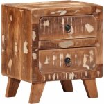 Table de chevet 40x32x46 cm bois massif de rcupration vidaxl