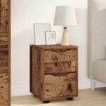 Vidaxl table de chevet bois ancien 30, 5 x 30 x 43 cm bois d'ing�nierie