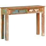 Table console 110x30x75 cm bois massif de récupération vidaxl Table console 110x30x75 cm bois massif de récupération vidaxl