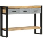 Table console 110x30x76 cm bois de manguier massif brut vidaxl Table console 110x30x76 cm bois de manguier massif brut vidaxl