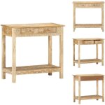 Table console 80x35x74 cm bois de manguier massif - table basse - meuble d'appoint - table console - ...
