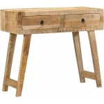 Table console 90x32x75 cm bois massif de manguier brut vidaxl