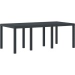 Vidaxl - table de jardin anthracite 200 x 100 x 73 cm polyrotin Vidaxl - table de jardin anthracite 200 x 100 x 73 cm polyrotin