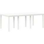 Vidaxl - table de jardin blanc 200 x 100 x 73 cm polyrotin Vidaxl - table de jardin blanc 200 x 100 x 73 cm polyrotin