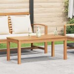 Vidaxl - table de jardin naturel 95 x 45 x 40 cm bois de teck solide