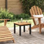 Vidaxl - tables de jardin naturel et noir 45 x 45 x 38 cm Vidaxl - tables de jardin naturel et noir 45 x 45 x 38 cm