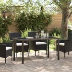 Vidaxl - table de jardin noir 140 x 80 x 73 cm teck massif