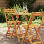 Vidaxl - table de jardin pliante pliant naturel 60 x 60 x 72 cm