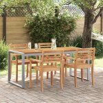 Vidaxl - table de jardin pour repas gris 180 x 90 x 75 cm