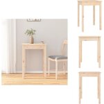 Vidaxl - table � manger 55x55x75 cm bois massif de pin - table � manger - table basse - table ronde - ...