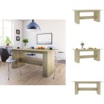Vidaxl - table  manger chne sonoma 180x90x76 cm bois d'ingnierie - table  manger - table ronde - ...