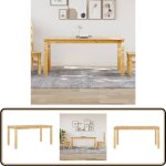 Vidaxl - table à manger corona 160x80x75 cm bois massif de pin - table à manger - table en bois - table ... Vidaxl - table à manger corona 160x80x75 cm bois massif de pin - table à manger - table en bois - table ...