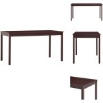Vidaxl - table  manger marron fonc 140x70x73 cm bois de pin - table  manger - table en bois - table ...