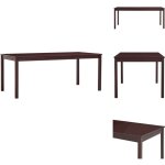 Vidaxl - table � manger marron fonc� 180x90x73 cm bois de pin - table � manger - table en bois - table ...