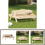 Vidaxl - table de pique - nique avec bac à sable pour enfants pin massif - table de pique - nique - table ... Vidaxl - table de pique - nique avec bac à sable pour enfants pin massif - table de pique - nique - table ...