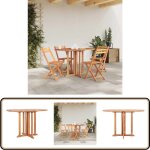 Vidaxl - table pliable de jardin papillon 120x70x75 cm bois teck solide - table de jardin - table pliante ...