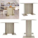 Vidaxl - table de salle � manger ch�ne sonoma 110 x 60 x 75 cm agglom�r� - table � manger - table ronde ...