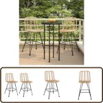 Vidaxl - tabourets de bar lot de 2 45x56x103, 5cm résine tressée et acier - chaise de jardin - tabouret ... Vidaxl - tabourets de bar lot de 2 45x56x103, 5cm résine tressée et acier - chaise de jardin - tabouret ...