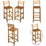 Vidaxl - tabourets de bar lot de 2 bois d'acacia massif - chaises de bar - chaise de bar - tabouret de ... Vidaxl - tabourets de bar lot de 2 bois d'acacia massif - chaises de bar - chaise de bar - tabouret de ...