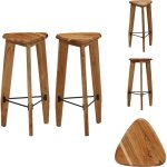 Vidaxl - tabourets de bar lot de 2 bois d'acacia massif - tabourets de bar - tabourets de comptoir - ... Vidaxl - tabourets de bar lot de 2 bois d'acacia massif - tabourets de bar - tabourets de comptoir - ...