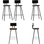 Vidaxl - tabourets de bar lot de 2 bois massif de rcupration - chaises de bar - tabourets de bar - ...