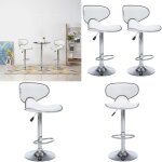 Vidaxl - tabourets de bar 2 pcs blanc similicuir - tabouret de bar - chaise de bar - tabourets de cuisine ... Vidaxl - tabourets de bar 2 pcs blanc similicuir - tabouret de bar - chaise de bar - tabourets de cuisine ...