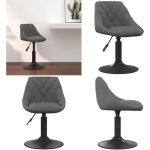 Vidaxl - tabouret de bar gris fonc velours - tabouret de bar - tabouret de comptoir - chaise de bar ...