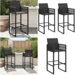 Vidaxl - tabourets de bar de jardin lot de 2 noir résine tressée - chaise de jardin - tabouret de bar ... Vidaxl - tabourets de bar de jardin lot de 2 noir résine tressée - chaise de jardin - tabouret de bar ...