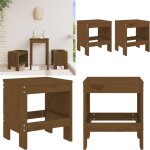 Vidaxl - tabourets de jardin lot de 2 marron miel 40x36x45 cm pin massif - tabourets de jardin - chaises ...