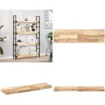 Vidaxl - tagère flottante 80x20x4 cm bois d'acacia massif non traité - etagere murale - Étagère bois ... Vidaxl - tagère flottante 80x20x4 cm bois d'acacia massif non traité - etagere murale - Étagère bois ...