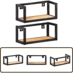 Vidaxl - tagères murales 2 pcs 40 cm bois de manguier brut - etagere murale - etageres murales - rangement ... Vidaxl - tagères murales 2 pcs 40 cm bois de manguier brut - etagere murale - etageres murales - rangement ...