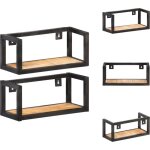 Vidaxl - tagères murales 2 pcs 40 cm bois de manguier brut - etagere murale - etageres murales - rangement ... Vidaxl - tagères murales 2 pcs 40 cm bois de manguier brut - etagere murale - etageres murales - rangement ...