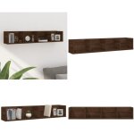 Vidaxl - tag�re murale � cd ch�ne marron 100x18x18 cm bois d'ing�nierie - �tag�re murale - �tag�re � ...