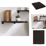 tagre murale marron fonc bois chne massif trait - tagre murale - tagre rustique - tagre en ...