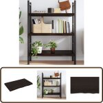 Vidaxl - tagre murale marron fonc bois chne massif trait - tagre murale - tagre rustique - tagre ...
