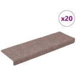 Vidaxl - tapis d'escalier autocollants 20 pi�ces 65 x 21 x 4 cm cr�me bord rectangulaire