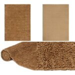 Tapis à poils bouclés fait à la main 200x300 cm jute et coton - tapis moelleux - tapis jute - tapis artisanal ... Tapis à poils bouclés fait à la main 200x300 cm jute et coton - tapis moelleux - tapis jute - tapis artisanal ...