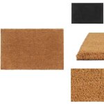 Tapis de porte naturel 65x100 cm fibre de coco touffet� - tapis d'entr�e - paillasson - fibre de coco ...