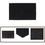 Vidaxl - tapis de porte noir 50x80 cm fibre de coco touffet - tapis d'entre - paillasson - fibre de ...