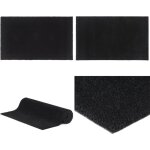 Vidaxl - tapis de porte noir 90x150 cm fibre de coco touffet - tapis d'entre - paillasson - fibre de ...